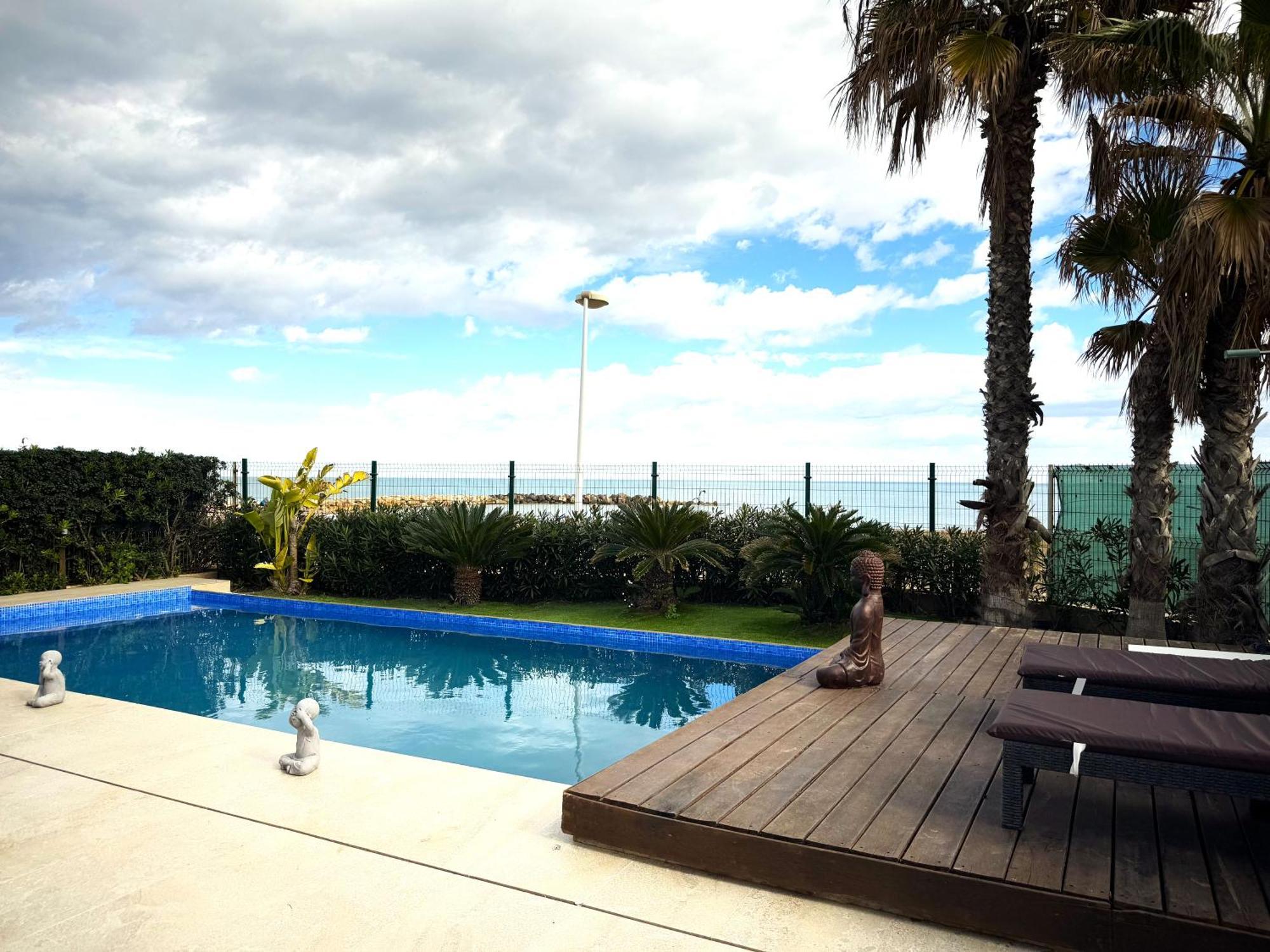 Casa Del Mar, Piscina Privada Frente Al Mar Vila Cullera Exterior foto